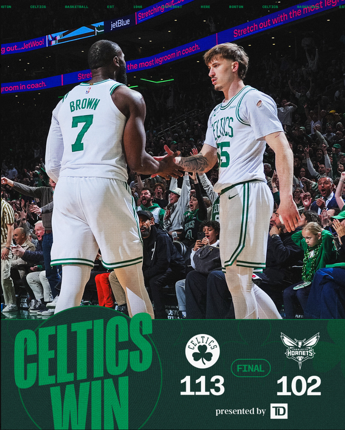 开云娱乐-单赛季2000分创队史纪录!布朗35+9被挺MVP 塔图姆复出助他剑指一阵|绿凯|波士顿凯尔特人队|杰森-塔图姆|NBA常规赛|夏洛特黄蜂队_新浪新闻